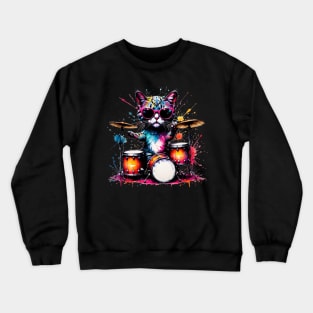 Kitty Drummer Crewneck Sweatshirt